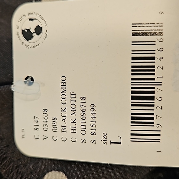 INTIMATELY FREE PEOPLE Bad For You Slip Dress ~ Black Polka Dot Print Lace L NWT - Picture 16 of 16